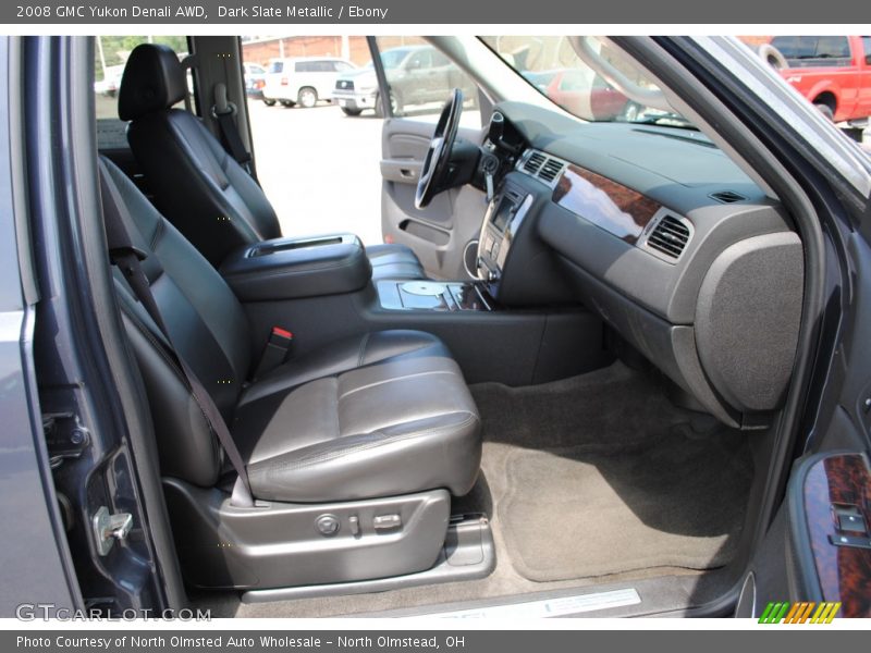 Dark Slate Metallic / Ebony 2008 GMC Yukon Denali AWD