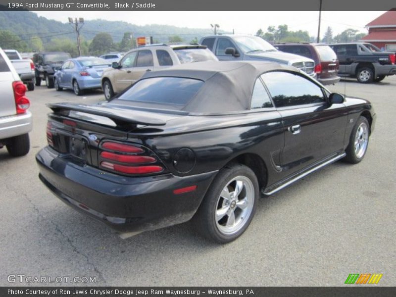 Black / Saddle 1994 Ford Mustang GT Convertible