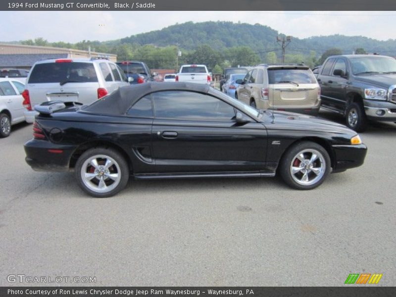Black / Saddle 1994 Ford Mustang GT Convertible