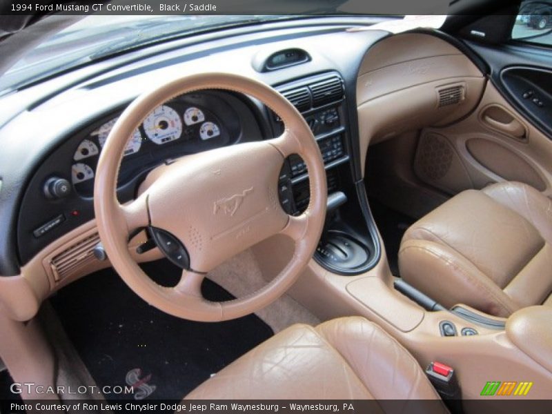 Saddle Interior - 1994 Mustang GT Convertible 