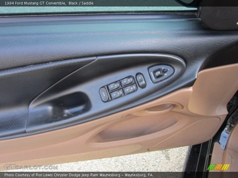 Black / Saddle 1994 Ford Mustang GT Convertible