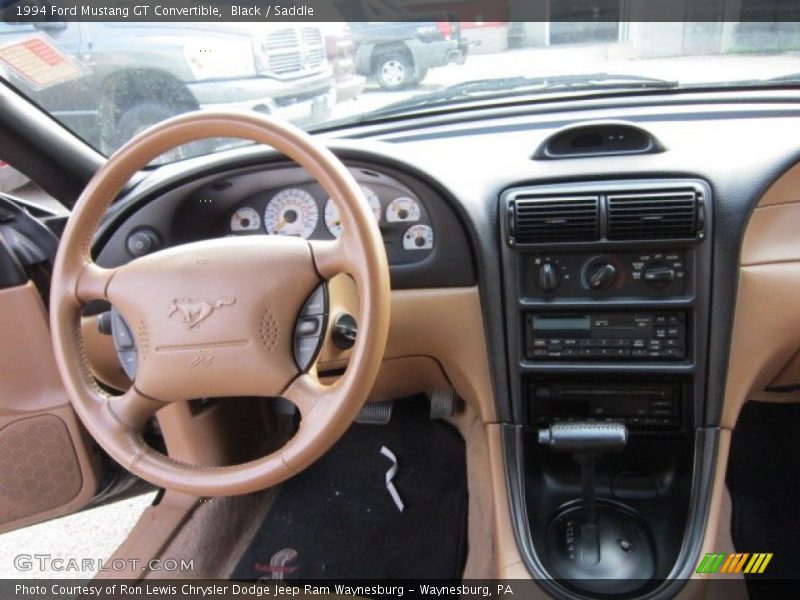 Black / Saddle 1994 Ford Mustang GT Convertible