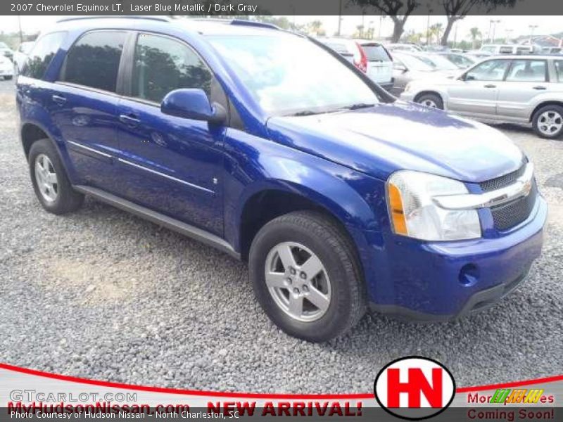 Laser Blue Metallic / Dark Gray 2007 Chevrolet Equinox LT