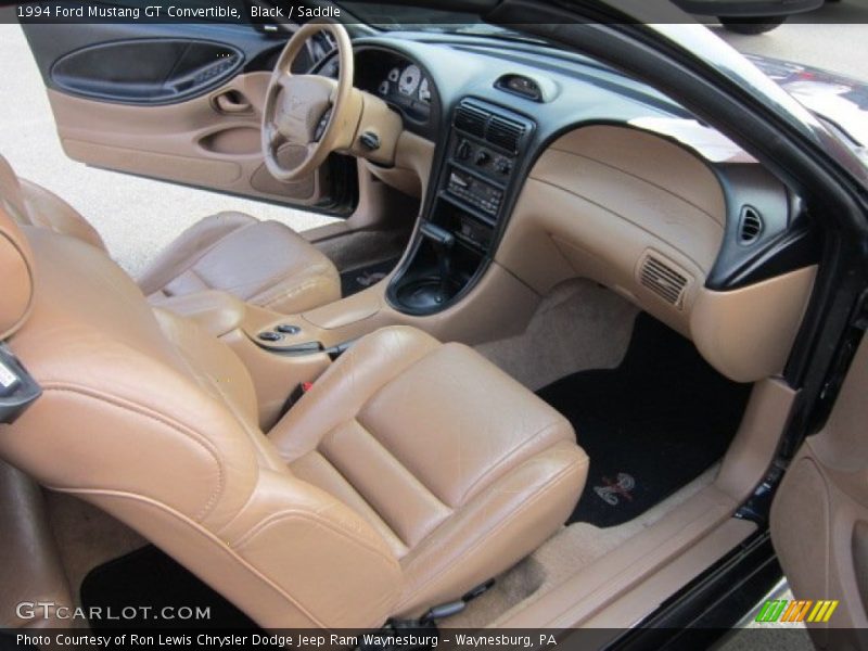 Black / Saddle 1994 Ford Mustang GT Convertible