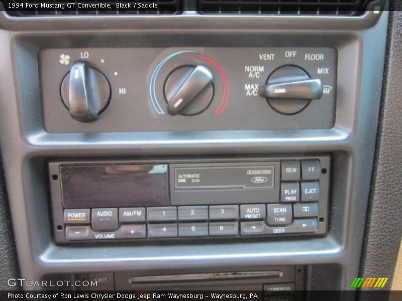 Controls of 1994 Mustang GT Convertible
