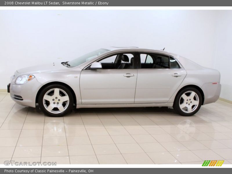 Silverstone Metallic / Ebony 2008 Chevrolet Malibu LT Sedan