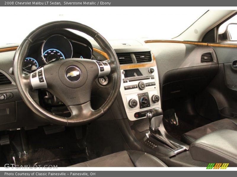 Silverstone Metallic / Ebony 2008 Chevrolet Malibu LT Sedan