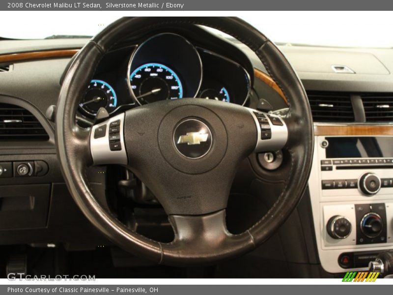 Silverstone Metallic / Ebony 2008 Chevrolet Malibu LT Sedan
