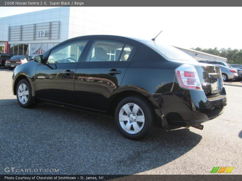 Super Black / Beige 2008 Nissan Sentra 2.0