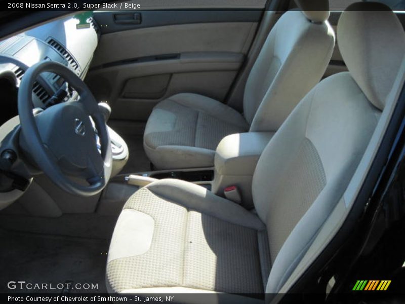 Super Black / Beige 2008 Nissan Sentra 2.0