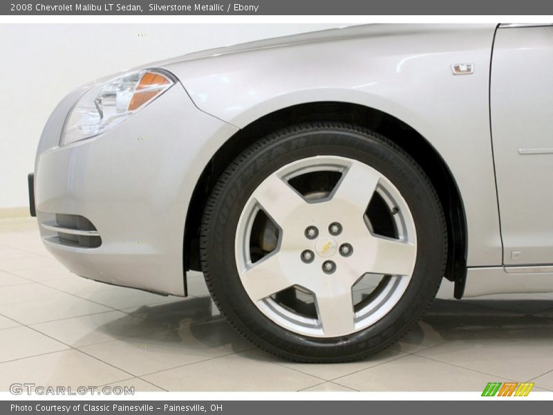 Silverstone Metallic / Ebony 2008 Chevrolet Malibu LT Sedan