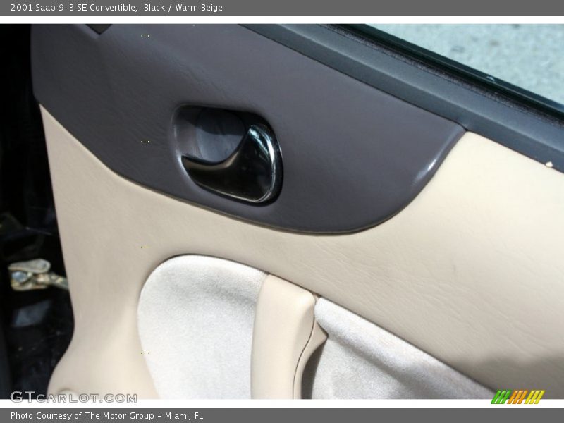 Black / Warm Beige 2001 Saab 9-3 SE Convertible