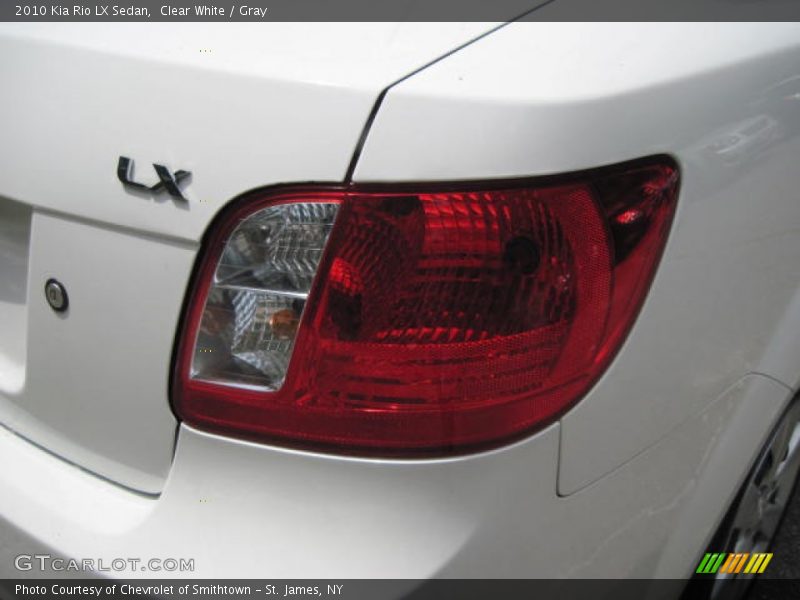 Clear White / Gray 2010 Kia Rio LX Sedan