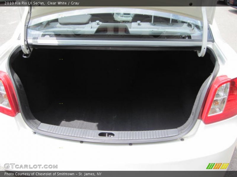 Clear White / Gray 2010 Kia Rio LX Sedan
