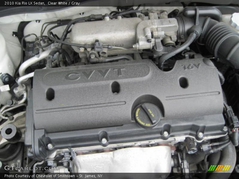 Clear White / Gray 2010 Kia Rio LX Sedan
