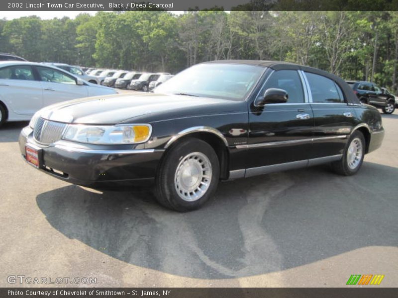 Black / Deep Charcoal 2002 Lincoln Town Car Executive