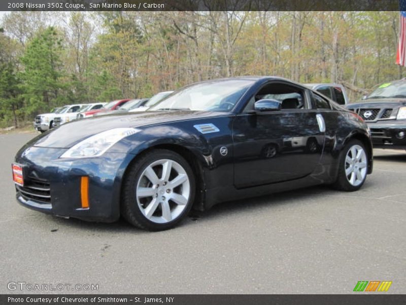 San Marino Blue / Carbon 2008 Nissan 350Z Coupe