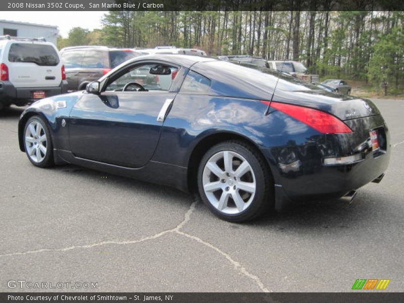 San Marino Blue / Carbon 2008 Nissan 350Z Coupe