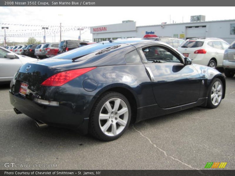 San Marino Blue / Carbon 2008 Nissan 350Z Coupe