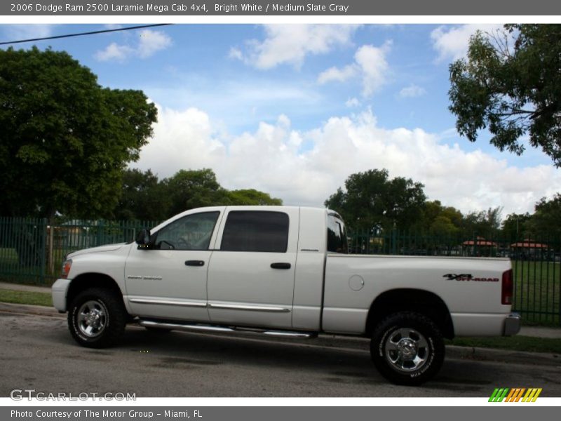 Bright White / Medium Slate Gray 2006 Dodge Ram 2500 Laramie Mega Cab 4x4