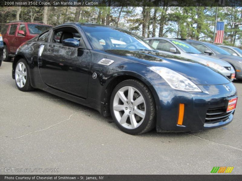 San Marino Blue / Carbon 2008 Nissan 350Z Coupe