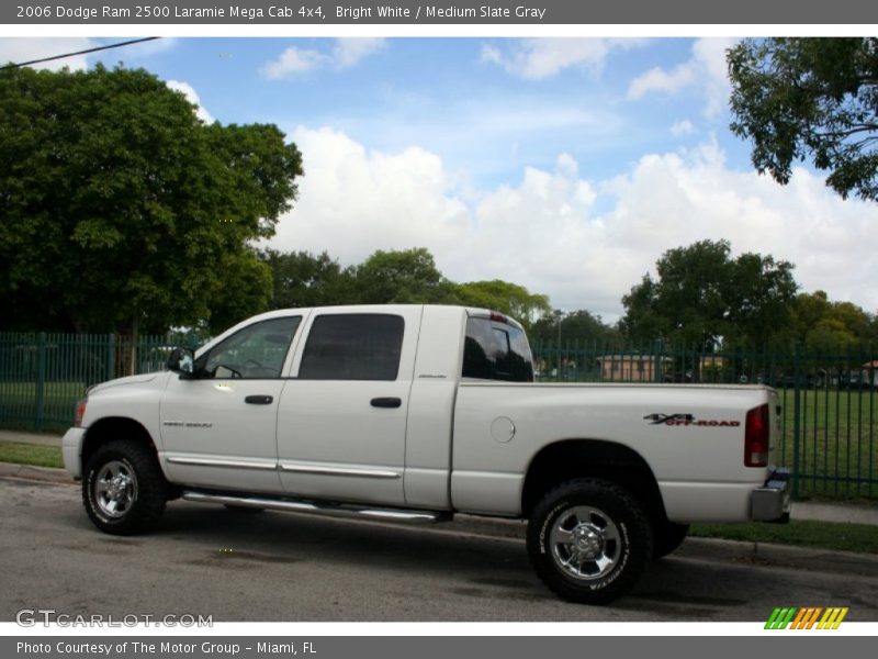 Bright White / Medium Slate Gray 2006 Dodge Ram 2500 Laramie Mega Cab 4x4