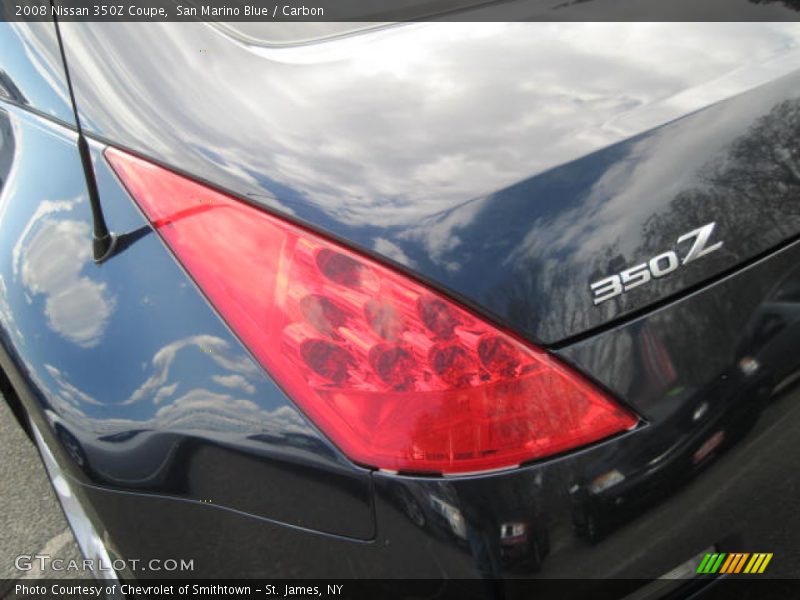 San Marino Blue / Carbon 2008 Nissan 350Z Coupe