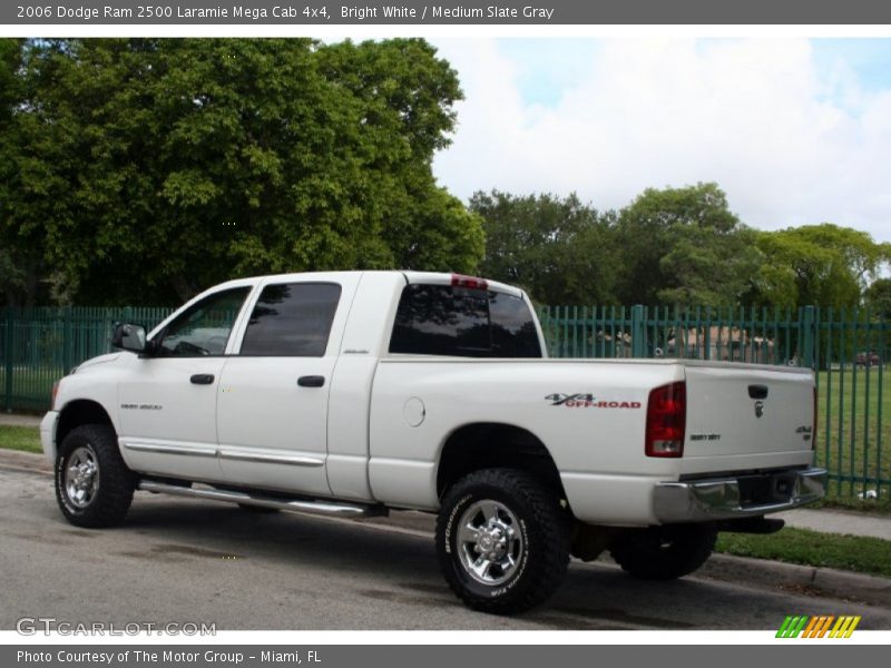 Bright White / Medium Slate Gray 2006 Dodge Ram 2500 Laramie Mega Cab 4x4