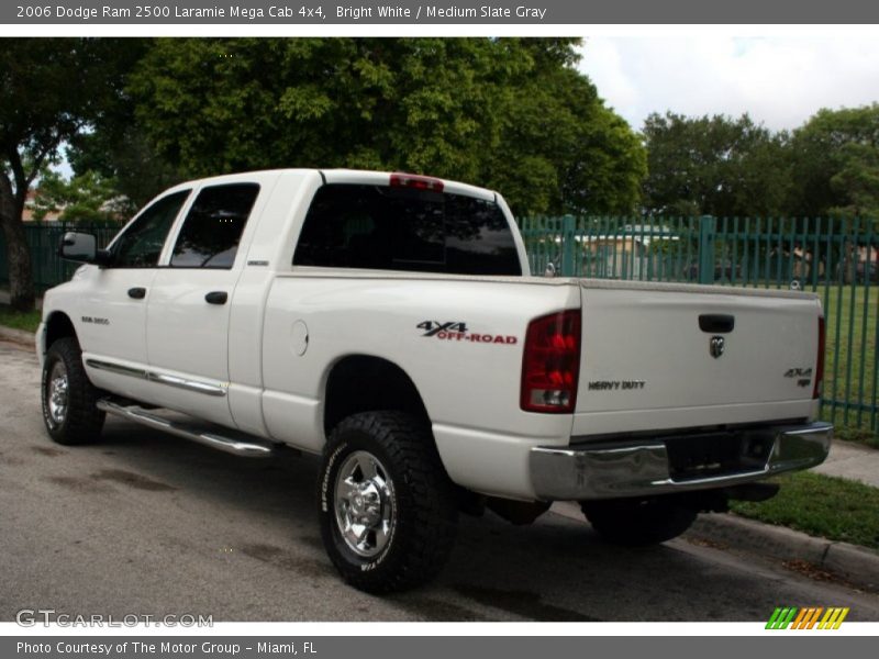 Bright White / Medium Slate Gray 2006 Dodge Ram 2500 Laramie Mega Cab 4x4