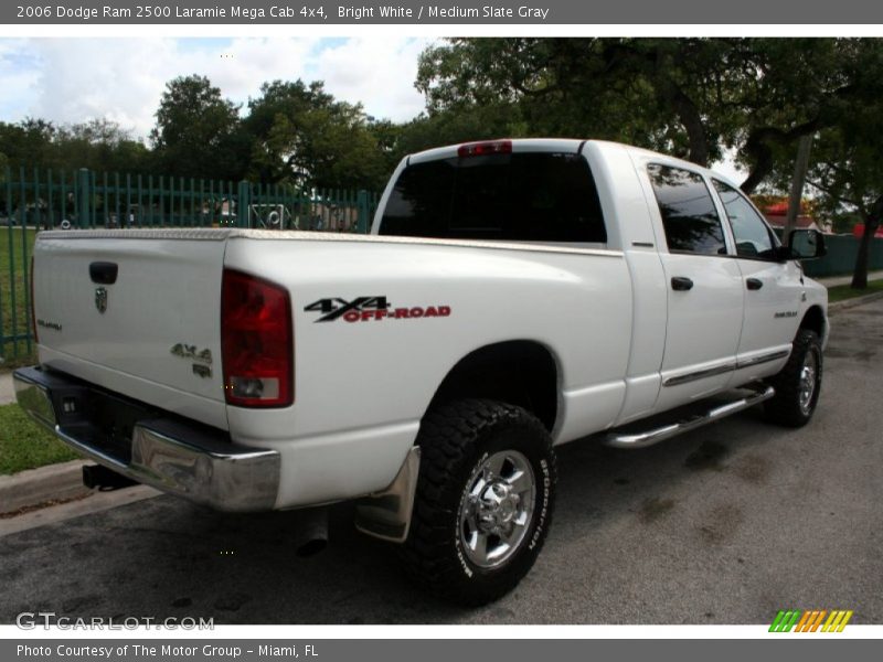 Bright White / Medium Slate Gray 2006 Dodge Ram 2500 Laramie Mega Cab 4x4