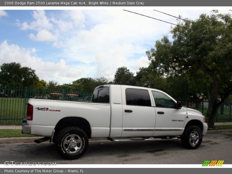 Bright White / Medium Slate Gray 2006 Dodge Ram 2500 Laramie Mega Cab 4x4
