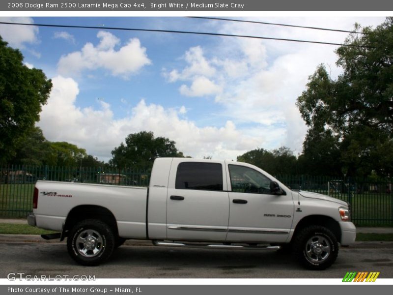 Bright White / Medium Slate Gray 2006 Dodge Ram 2500 Laramie Mega Cab 4x4