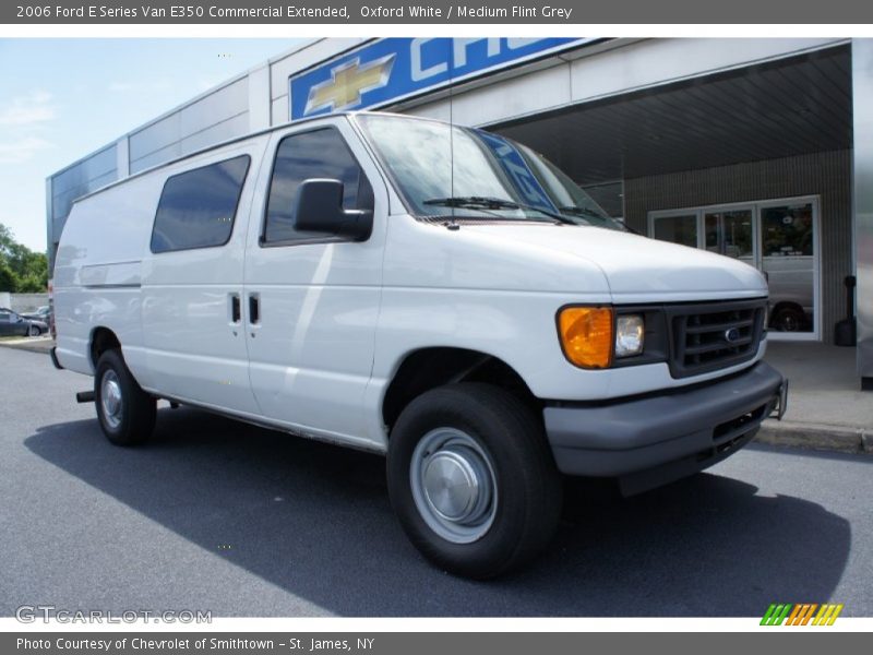 Oxford White / Medium Flint Grey 2006 Ford E Series Van E350 Commercial Extended