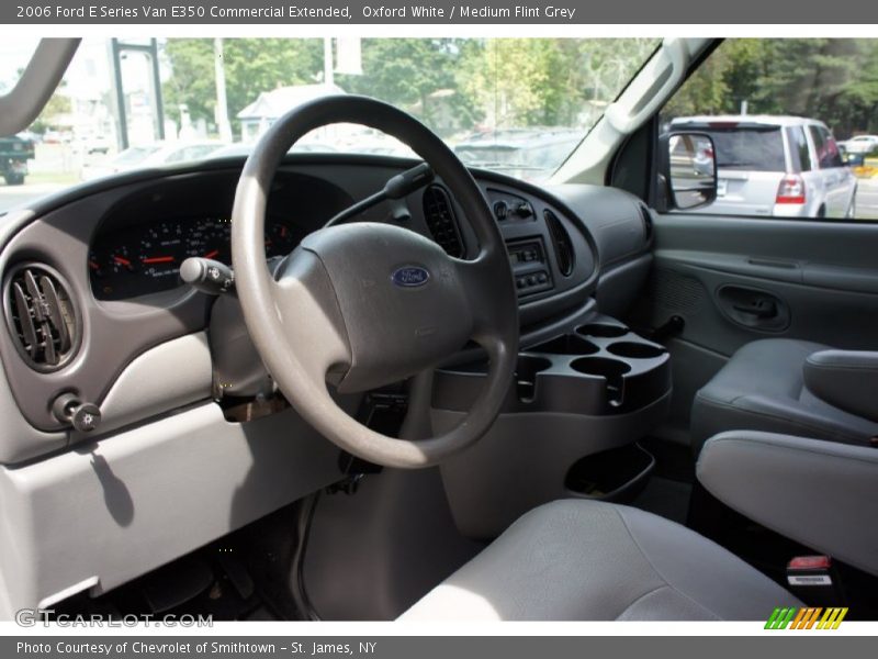 Oxford White / Medium Flint Grey 2006 Ford E Series Van E350 Commercial Extended