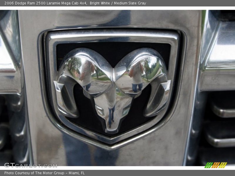 Bright White / Medium Slate Gray 2006 Dodge Ram 2500 Laramie Mega Cab 4x4