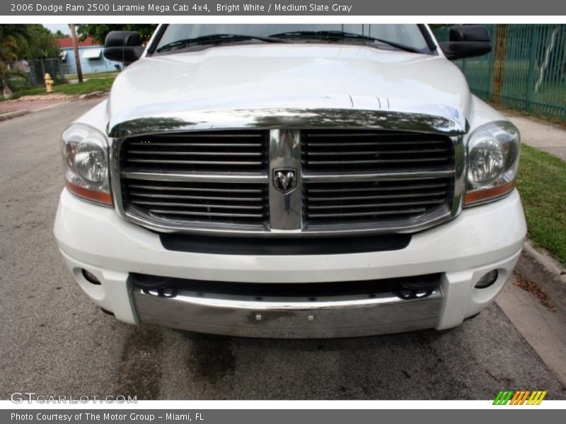 Bright White / Medium Slate Gray 2006 Dodge Ram 2500 Laramie Mega Cab 4x4