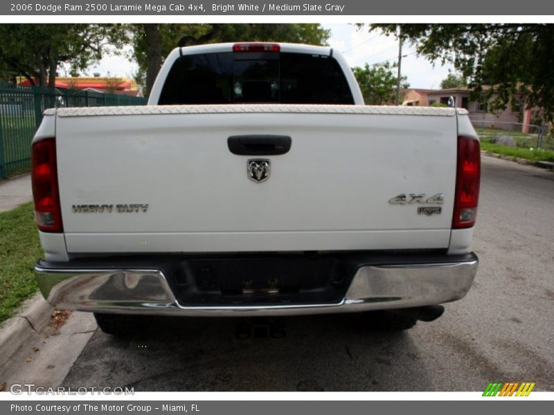 Bright White / Medium Slate Gray 2006 Dodge Ram 2500 Laramie Mega Cab 4x4