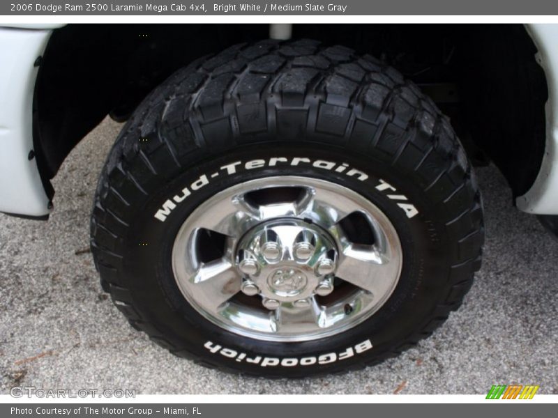 Bright White / Medium Slate Gray 2006 Dodge Ram 2500 Laramie Mega Cab 4x4
