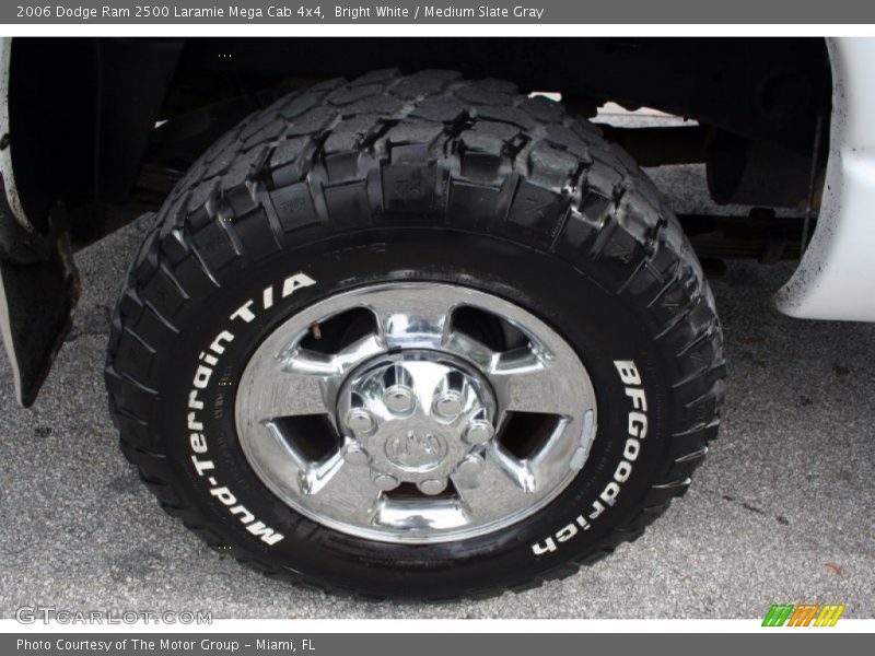 Bright White / Medium Slate Gray 2006 Dodge Ram 2500 Laramie Mega Cab 4x4
