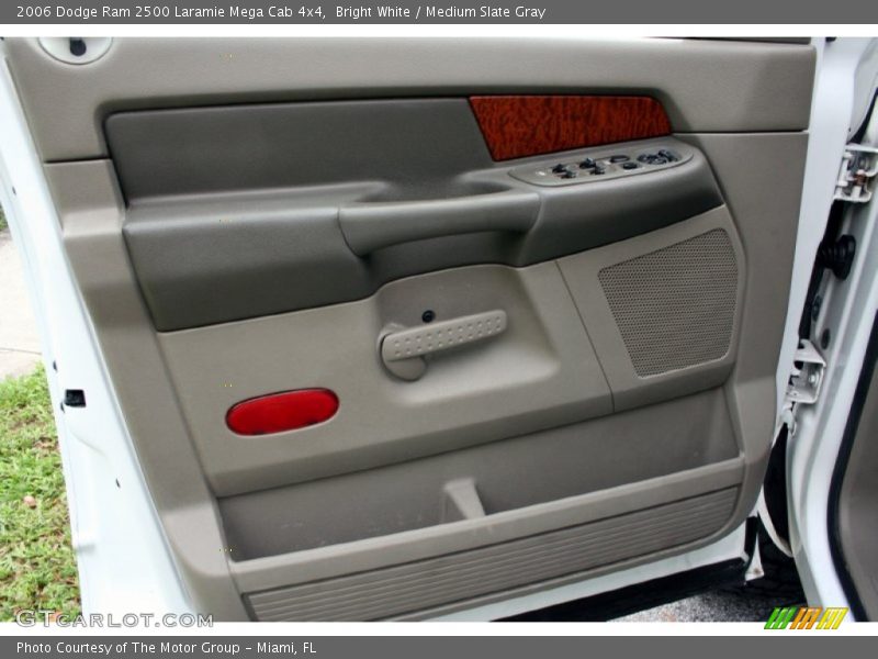 Bright White / Medium Slate Gray 2006 Dodge Ram 2500 Laramie Mega Cab 4x4