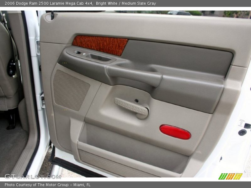 Bright White / Medium Slate Gray 2006 Dodge Ram 2500 Laramie Mega Cab 4x4