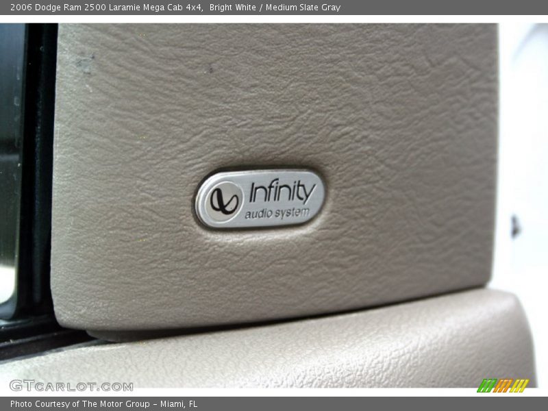 Bright White / Medium Slate Gray 2006 Dodge Ram 2500 Laramie Mega Cab 4x4