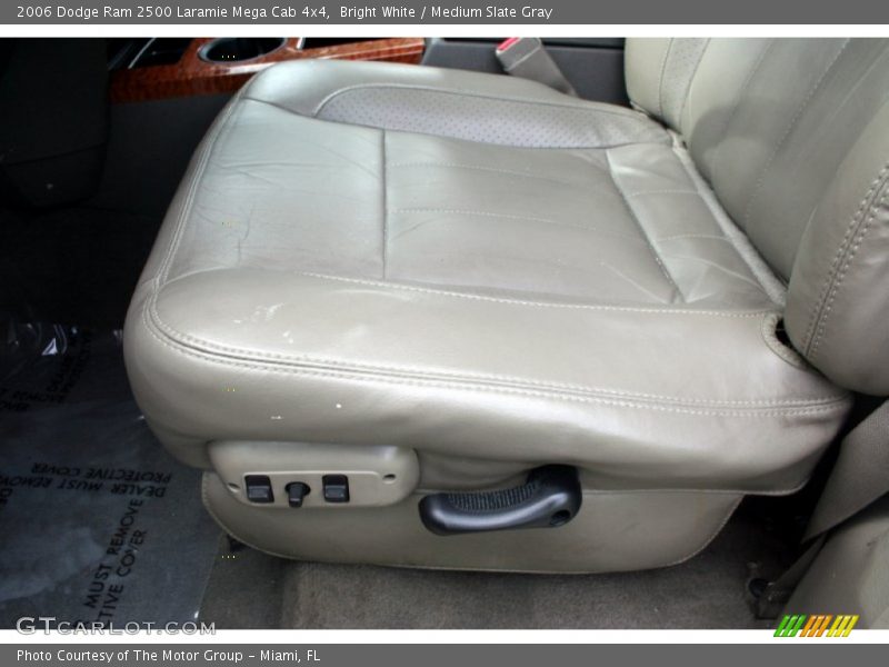 Bright White / Medium Slate Gray 2006 Dodge Ram 2500 Laramie Mega Cab 4x4