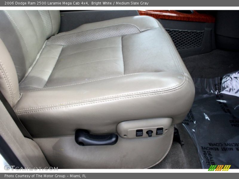 Bright White / Medium Slate Gray 2006 Dodge Ram 2500 Laramie Mega Cab 4x4