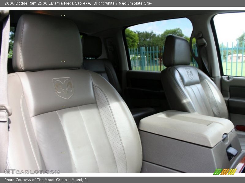Bright White / Medium Slate Gray 2006 Dodge Ram 2500 Laramie Mega Cab 4x4