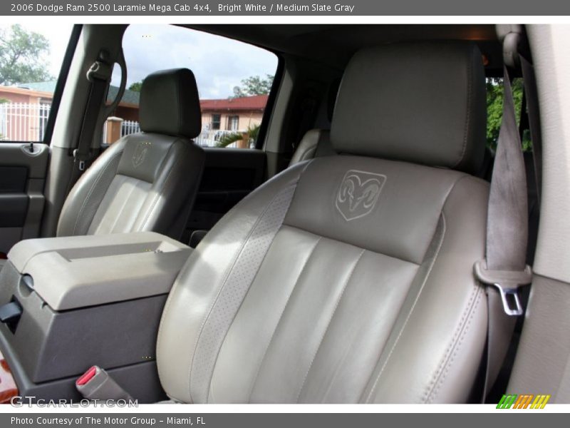 Bright White / Medium Slate Gray 2006 Dodge Ram 2500 Laramie Mega Cab 4x4