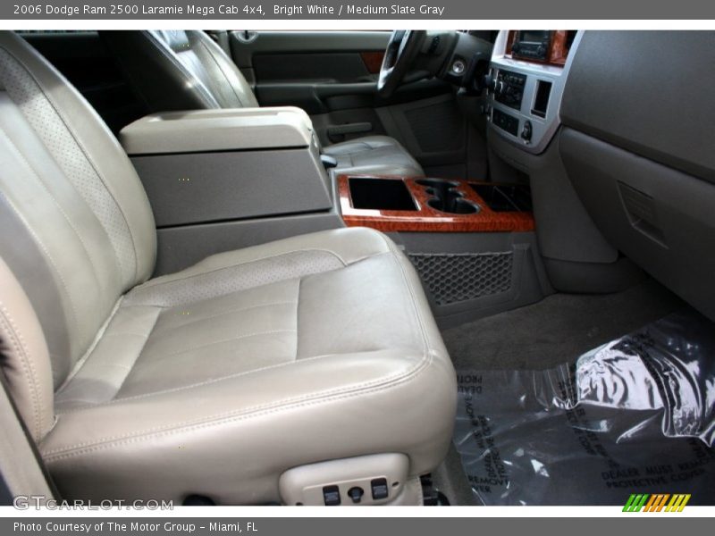 Bright White / Medium Slate Gray 2006 Dodge Ram 2500 Laramie Mega Cab 4x4