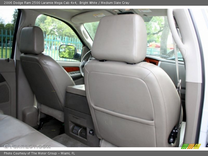 Bright White / Medium Slate Gray 2006 Dodge Ram 2500 Laramie Mega Cab 4x4