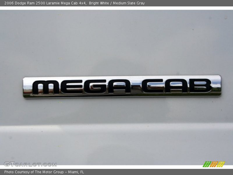 Bright White / Medium Slate Gray 2006 Dodge Ram 2500 Laramie Mega Cab 4x4