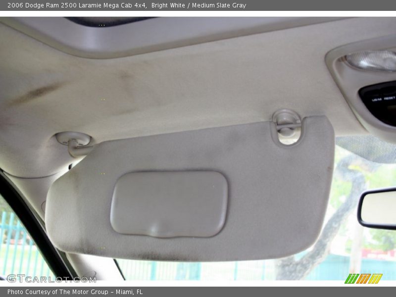 Bright White / Medium Slate Gray 2006 Dodge Ram 2500 Laramie Mega Cab 4x4